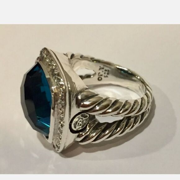 💎DAVID YURMAN BLUE HAMPTON ALBION RING - Picture 4 of 5